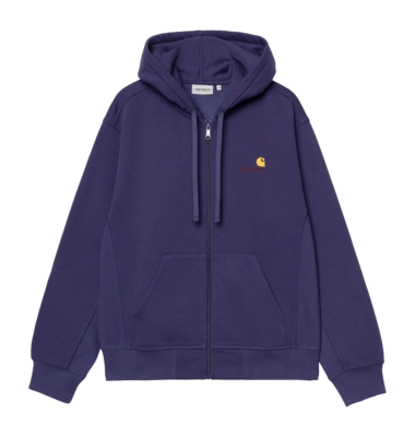 Jacket Carhartt WIP Unisex Hooded American Script Aura