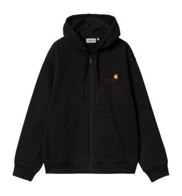 Jacke Carhartt WIP Hooded American Script Unisex Black