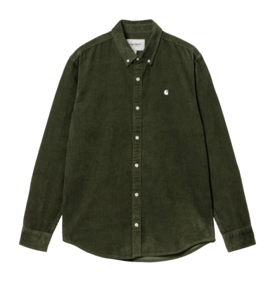 Hemd Carhartt WIP L/S Madison Cord Unisex Tarragon / Wax