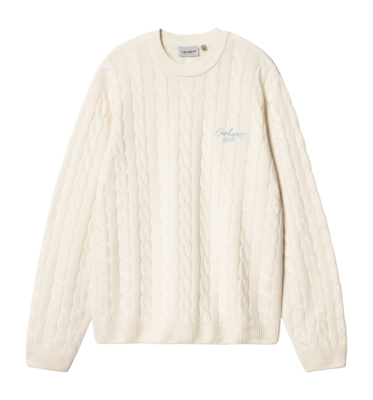 Sweater Carhartt WIP Signature Unisex Natural / Dusty Ice