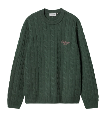 Pull Carhartt WIP Unisexe Signature Sycamore Tree / Dusty Rose