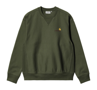 Sweatshirt Carhartt WIP Unisexe American Script Tarragon
