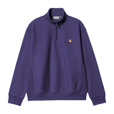 Pull Carhartt WIP Unisexe Demi Zip American Script Aura