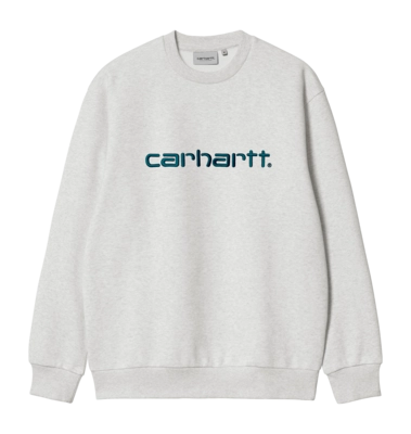 Pull Carhartt WIP Unisex Carhartt Sweat Ash Heather / Duck Blue