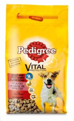 Hondenbrokken Pedigree Adult Mini Rund 4 x 1.5 kg