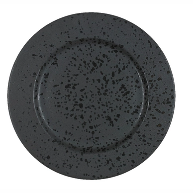 Serveerbord Bitz Stoneware Black 30 cm