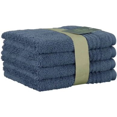 Gezichtsdoekje Cawö Minis Uni Night Blue (Set van 4)