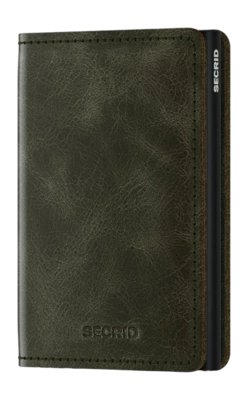 Portemonnee Secrid Slimwallet Vintage Olive-Black