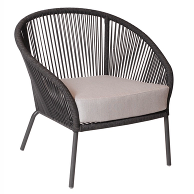 Lage Fauteuil Borek Colette Donkergrijs / Sooty