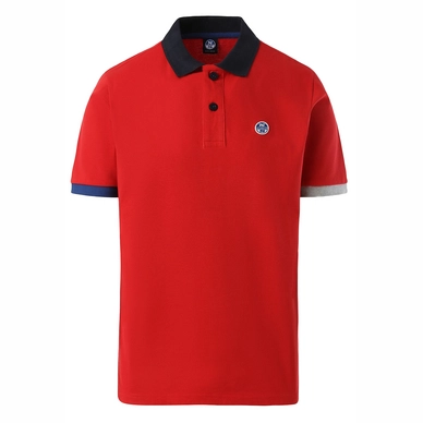Polo North Sails Homme SS Polo Graphic Red