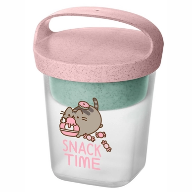 Snackbox Koziol Bio-Circulair Buddy Pusheen Snack met Deksel 500 ml Roze