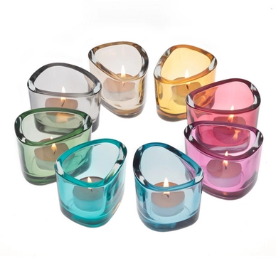 Theelichthouder Leonardo Organic Black (6-delig)