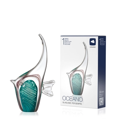 Sculpture Leonardo Fish Oceano 30 Turquoise