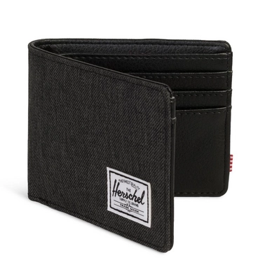 Portemonnee Herschel Supply Co. Hank Black Black Crosshatch