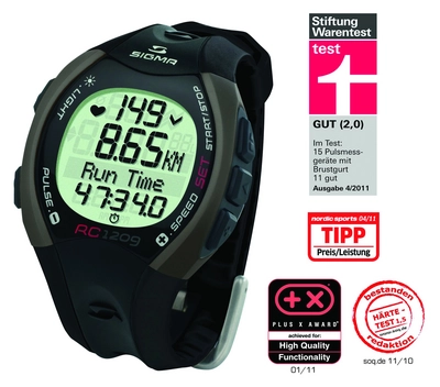 Hartslagmeter Sigma Running RC1209 Black