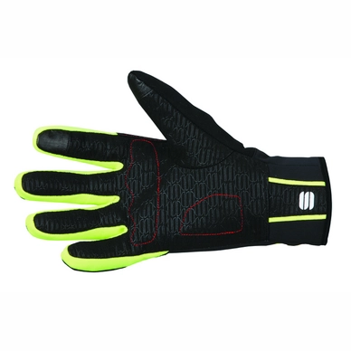 Fietshandschoen Sportful Men Sotto Zero Glove Black Yellow Fluo