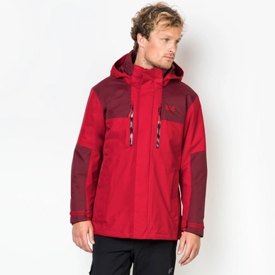 Jas Jack Wolfskin Men Jasper 3in1 Ruby Red