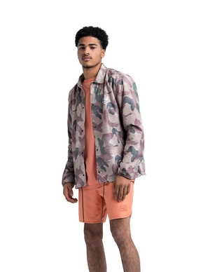 Jas Herschel Supply Co. Men's Voyage Coach Brushstroke Camo White Classic Logo