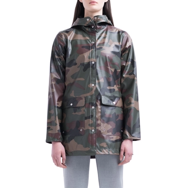 Jas Herschel Supply Co. Women's Rainwear Parka Woodland Camo