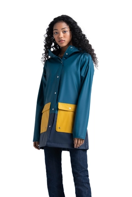 Jas Herschel Supply Co. Women's Rainwear Parka Deep Teal/Peacoat