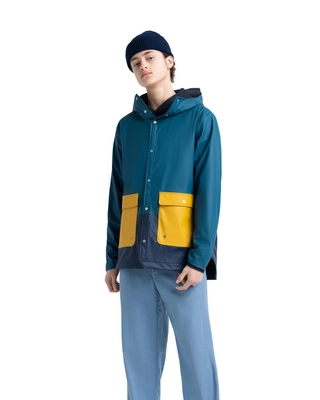 Jas Herschel Supply Co. Men's Rainwear Parka Deep Teal/Peacoat