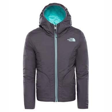 Jas The North Face Girls Reversible Perrito Jacket Periscope Grey