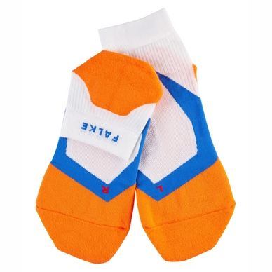 Hardloopsokken Falke RU4 Cushion Short Men White Orange