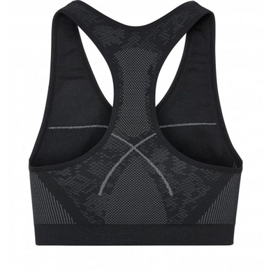 Sport BH Odlo Seamless Medium Women Black Concrete Grey