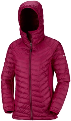 Jas Columbia Women Powder Lite Light Hooded Pomegranate
