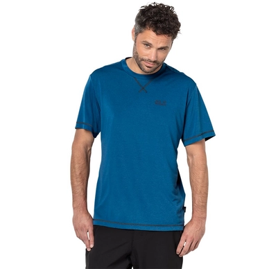 T-Shirt Jack Wolfskin Men Crosstrail Electric Blue
