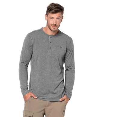 Longsleeve Jack Wolfskin Men Moro Henley Alloy