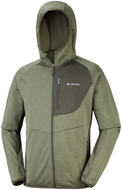 Vest Columbia Men Drammen Point Hooded Fleece Mosstone Peatmoss