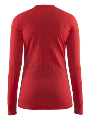 Skipully Craft Nordic Wool Crew Neck Women Poppy