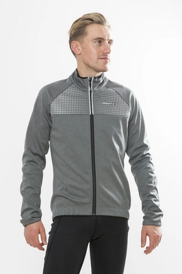 Fietsjack Craft Men Rime Dark Grey Melange Silver