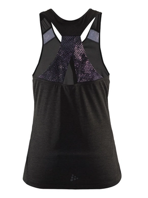 Tanktop Craft Pulse Singlet Women Black P Net Black