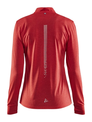 Longsleeve Craft Mind Reflective Zip Tee Women Poppy