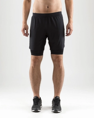 Sportbroek Craft Men Delta 2.0 2 In 1 Shorts Black Pump