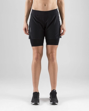 Sportbroek Craft Women Delta 2.0 2 In 1 Shorts Black