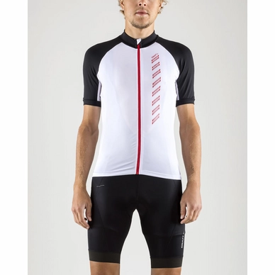 Fietsshirt Craft Men Velo Jersey 2.0 White Black