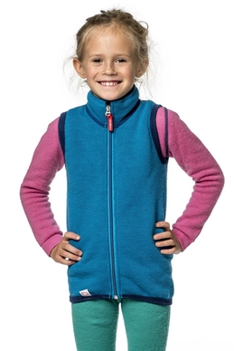 Bodywarmer Woolpower Kids Vest 400 Light Blue