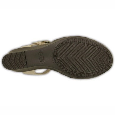 Sandaal Crocs Leigh II Ankle Strap Wedge Tumbleweed