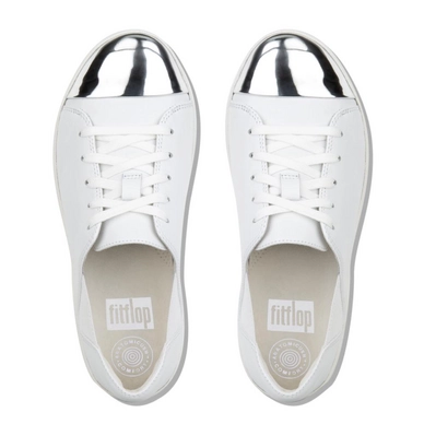 Sneaker FitFlop F-Sporty™ Mirror-Toe Leather Urban White