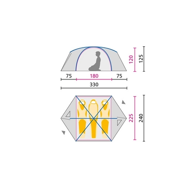 Tent Jack Wolfskin Eclipse III Cactus Green