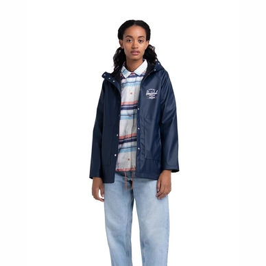 Jas Herschel Supply Co. Women's Rainwear Classic Peacoat White Classic Logo 2