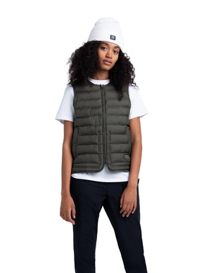 Bodywarmer Herschel Supply Co. Women's Featherless Vest Dark Olive