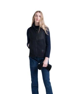 Bodywarmer Herschel Supply Co. Women's Guide Fleece Sherpa Vest Black