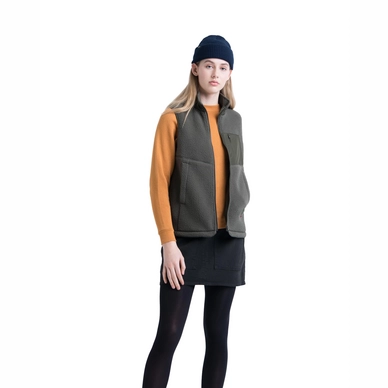 Bodywarmer Herschel Supply Co. Women's Guide Fleece Sherpa Vest Dark Olive