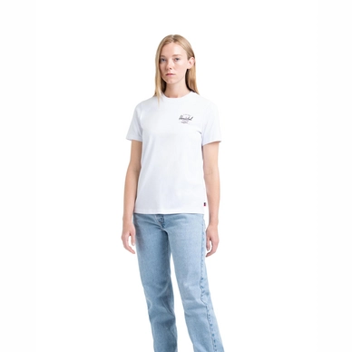 T-Shirt Herschel Supply Co. Women's Tee Classic Logo Bright White Black