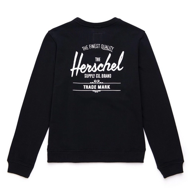 Trui Herschel Supply Co. Women's Crewneck Classic Logo Black White
