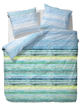Housse de Couette Essenza Daya Bleu Satin de Coton
